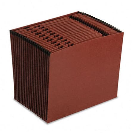 Pendaflex Earthwise EarthWise Recycled A-Z Expanding File- 21 Pockets- Red Fiber- Letter- Red ER17A